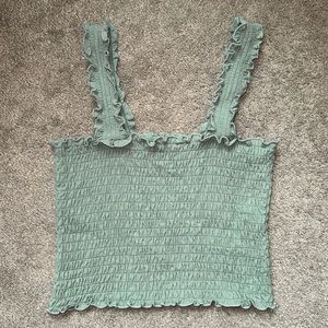 Hollister Green Crop Tank